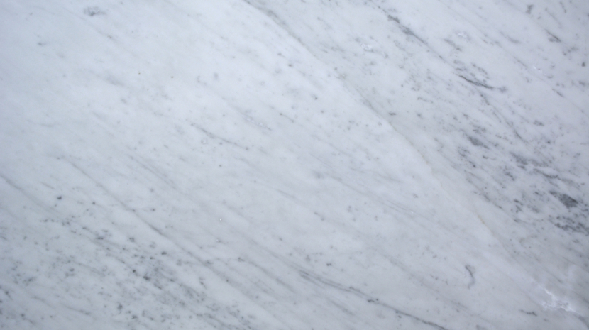 Close up of Bianco Carrara natural marble in 20mm